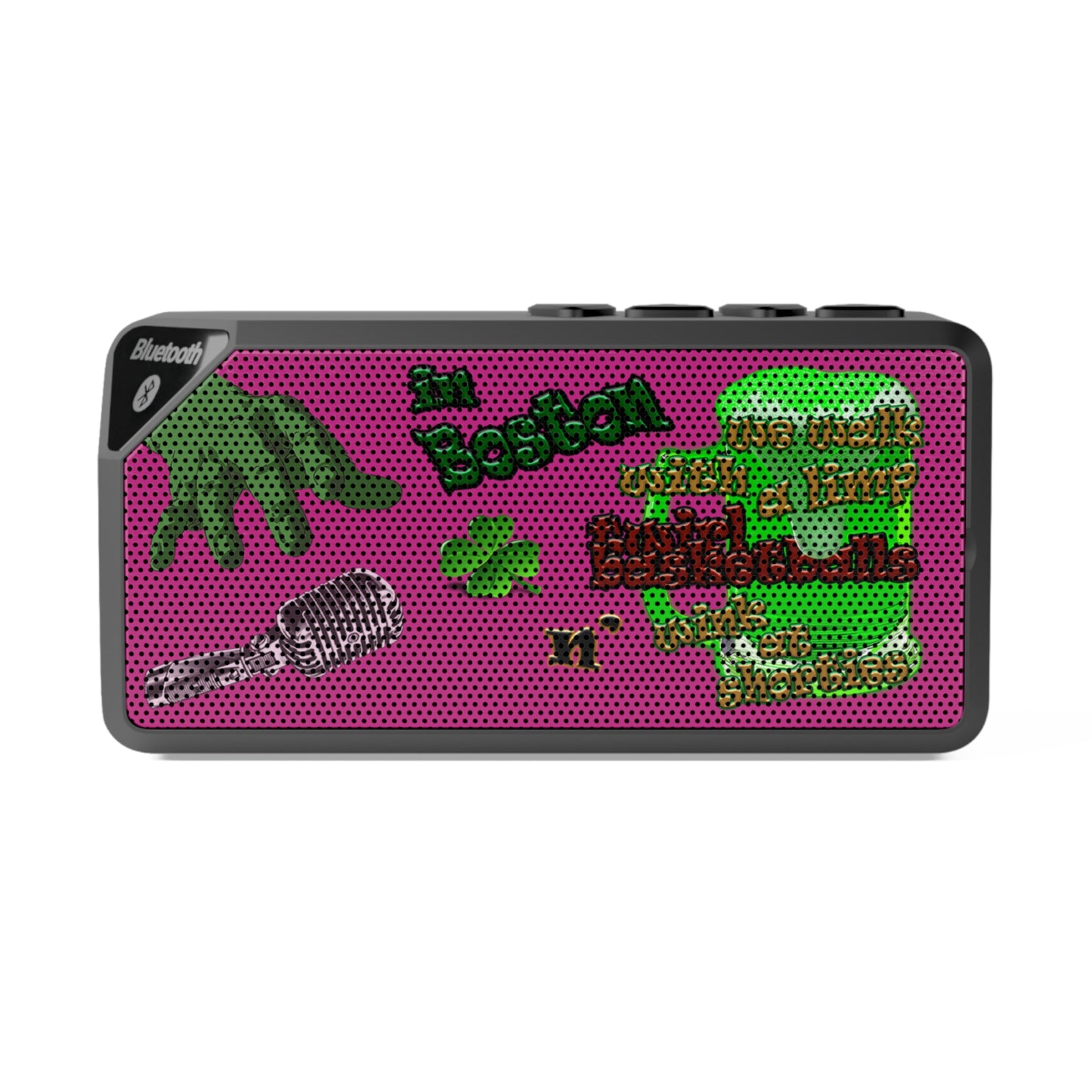 celtics logo - Jabba Bluetooth Speaker (pink)