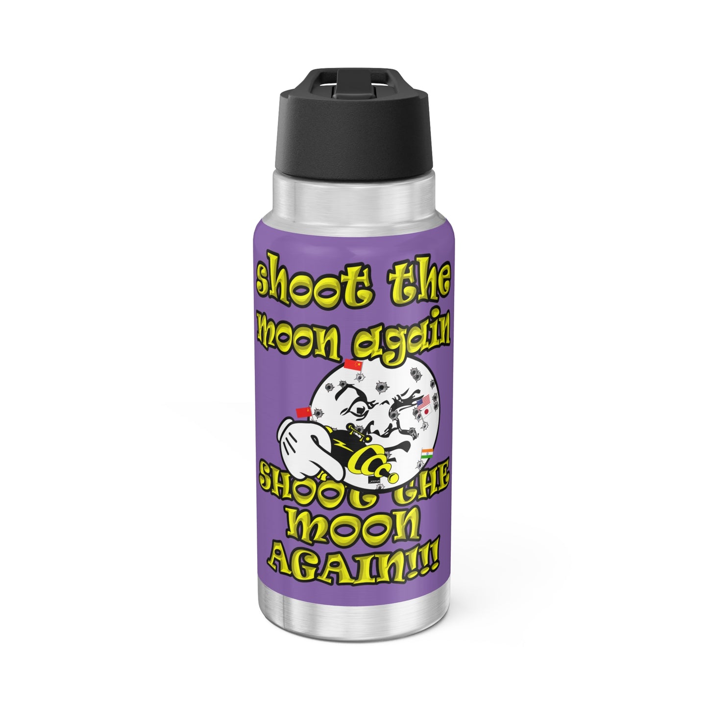 shoot the moon again - Gator Tumbler, 32oz (light purple)
