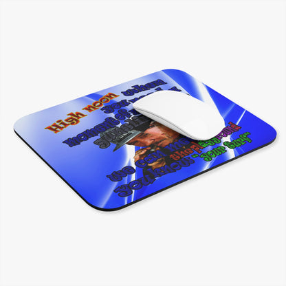 high noon - Mouse Pad (Rectangle) (blue-white wave)