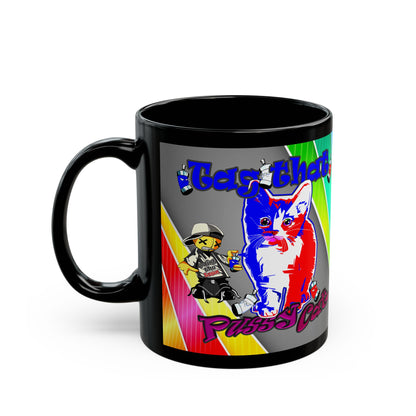 tag that - Black Mug (rainbow split)