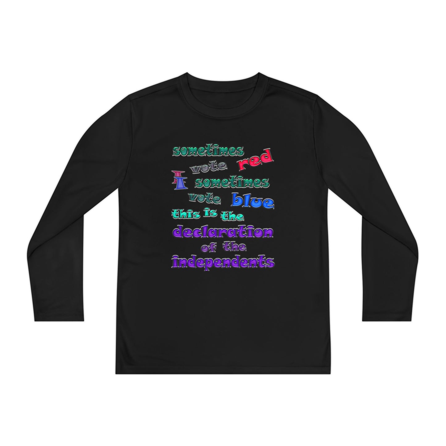 declaration of the independents - Youth Long Sleeve Competitor Tee