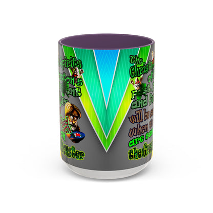 christmas spirits of boston - Accent Mug (rainbow split)