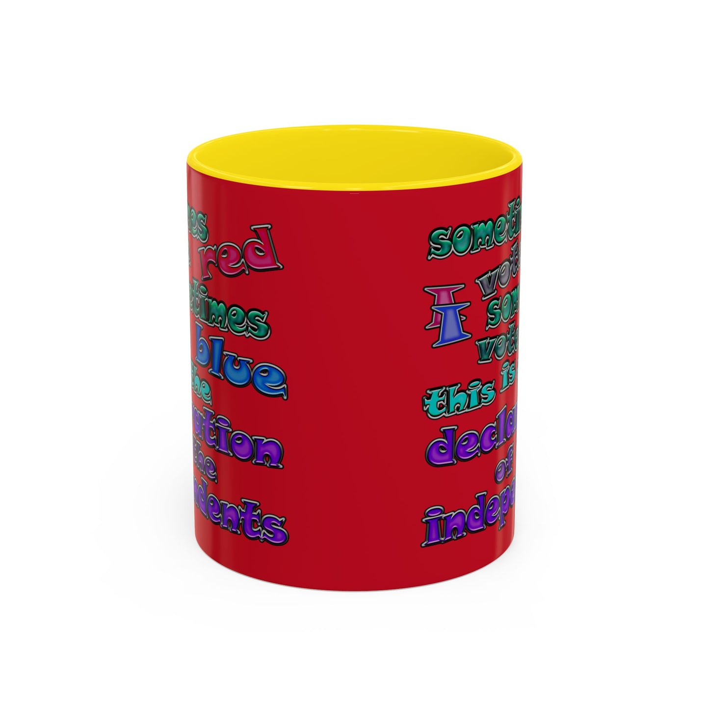 declaration of the independents - Accent Mug (dark red)