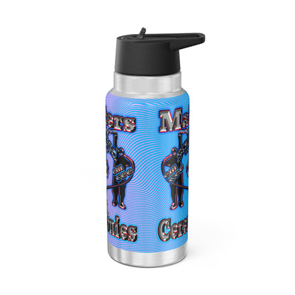 em cee squared - Gator Tumbler, 32oz (light blue-purple wave)