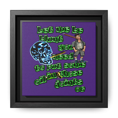 og - framed canvas art (purple)
