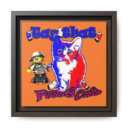 tag that - framed canvas art (crusta)