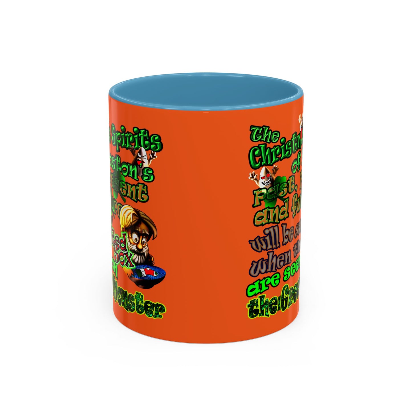christmas spirits of boston - Accent Mug (orange)