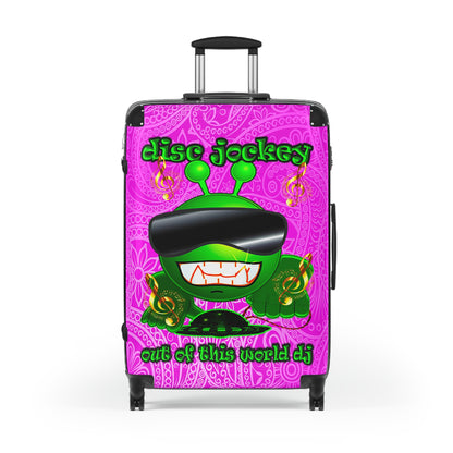 disc jockey - Suitcase (pink swirl)