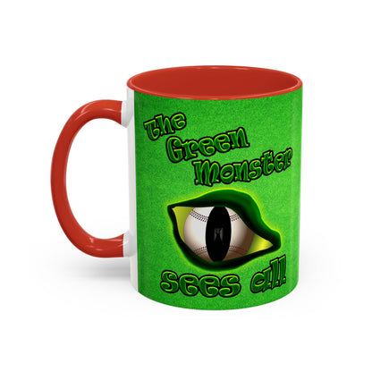 green monster - Accent Mug (green turf)