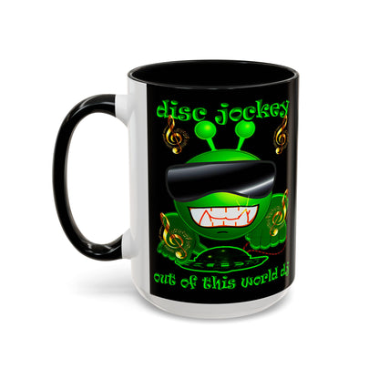 disc jockey - Accent Mug (black)