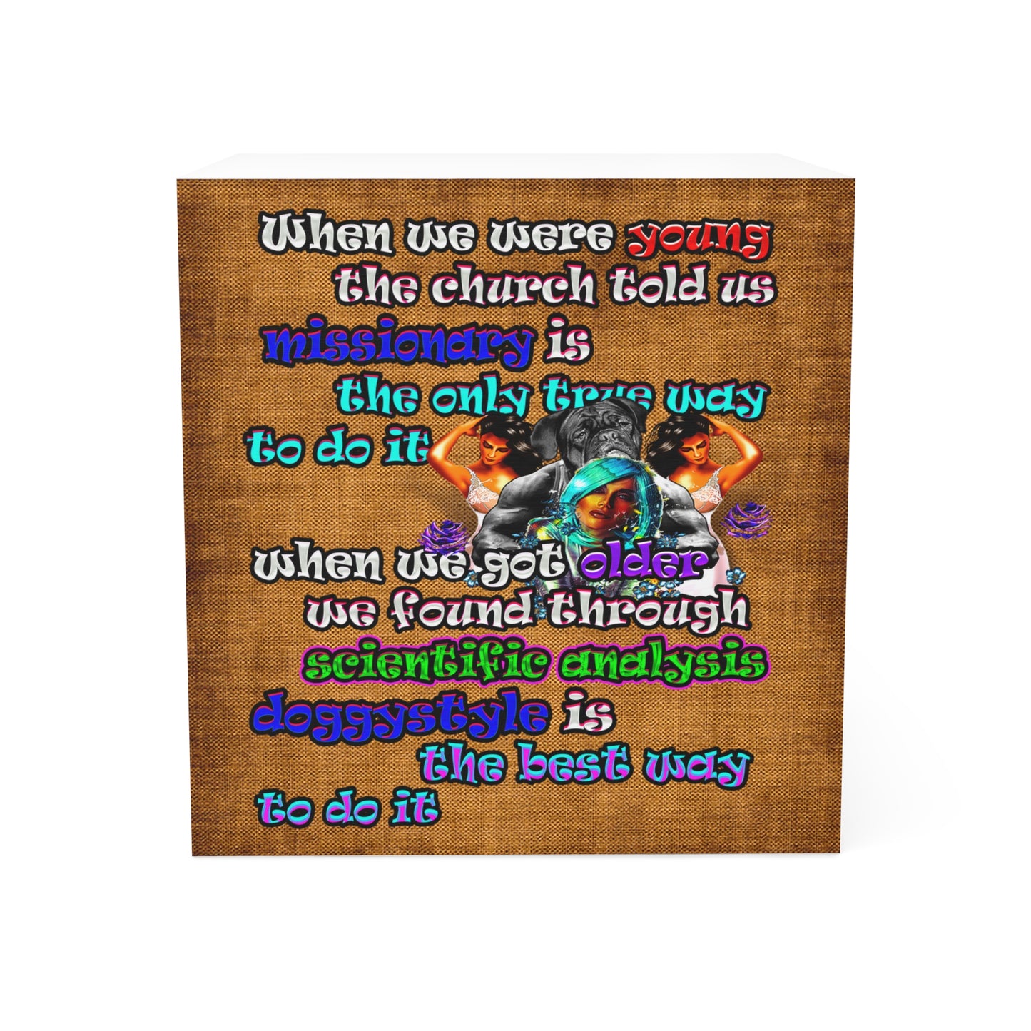 doggystyle - note cube (brown papyrus)