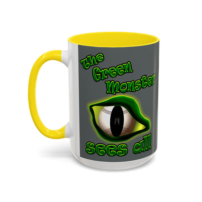 green monster - Accent Mug (dark grey)