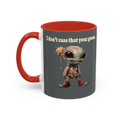 I don't care that your grey - Accent Mug (dark grey)