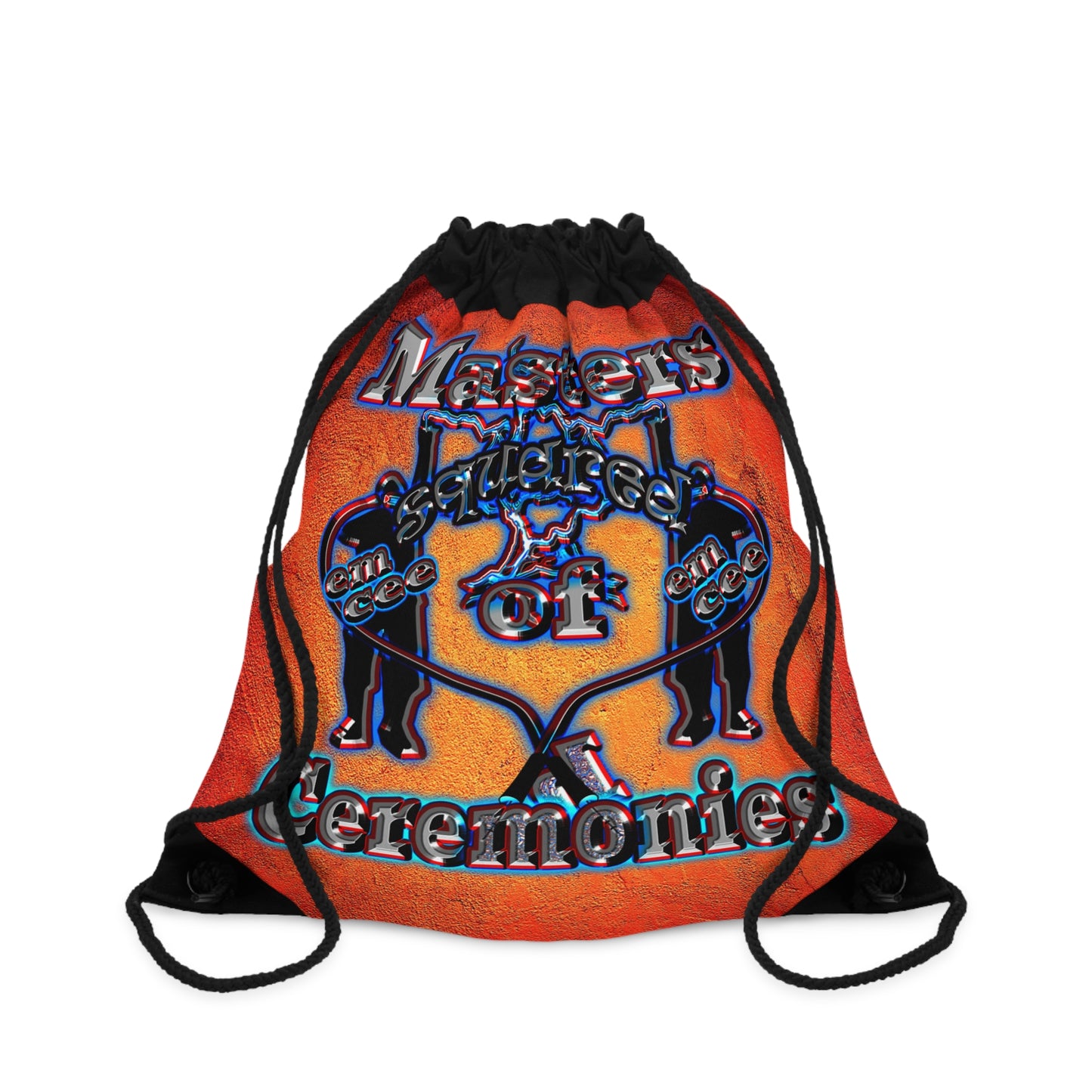 em cee squared - Drawstring Bag (burnt orange)