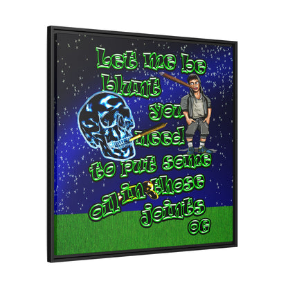 og - framed canvas art ('snoops' background)
