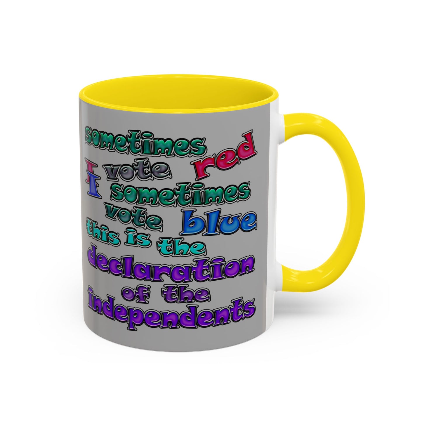 declaration of the independents - Accent Mug (light grey)
