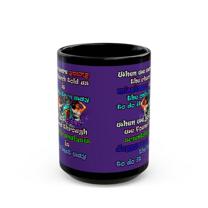doggystyle - Black Mug (purple)
