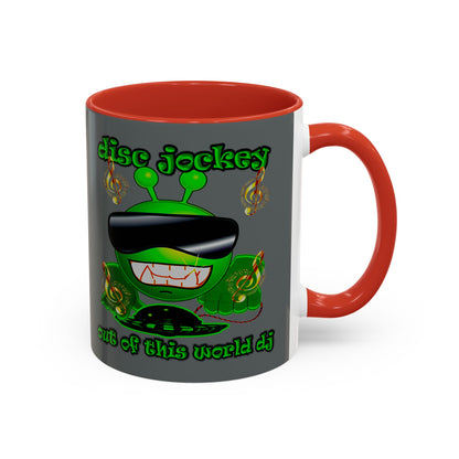 disc jockey - Accent Mug (dark grey)