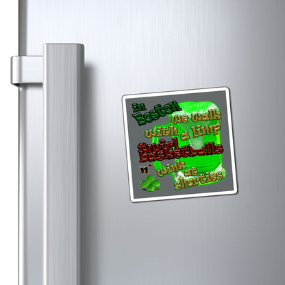 celtics logo - Magnets - (dark grey)