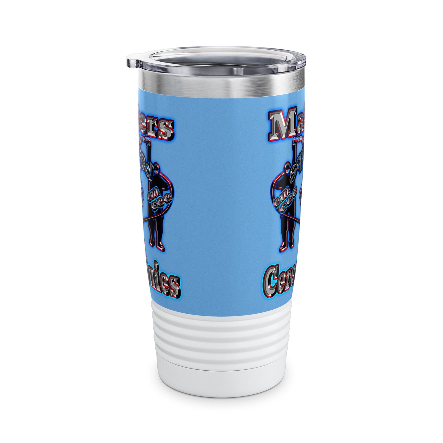 em cee squared - Ringneck Tumbler, 20oz (light blue)