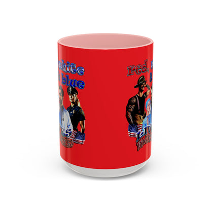 rw&b lives matter - Accent Mug (red)
