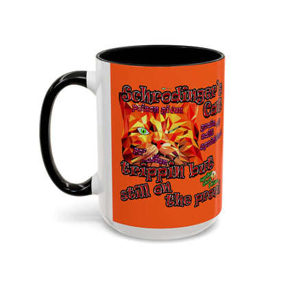 schrodinger's cat - Accent Mug (orange)