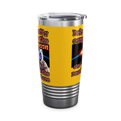 defy conquer reach - Ringneck Tumbler, 20oz (yellow)