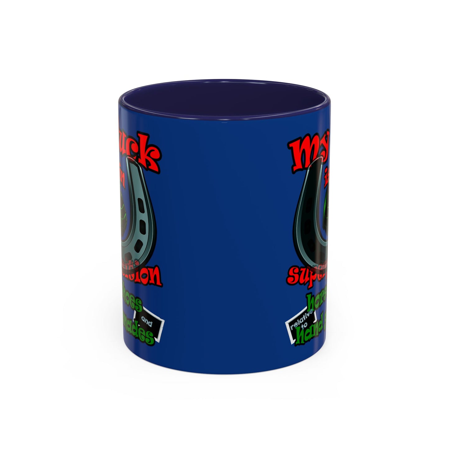 my luck - Accent Mug (dark blue)