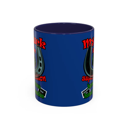 my luck - Accent Mug (dark blue)