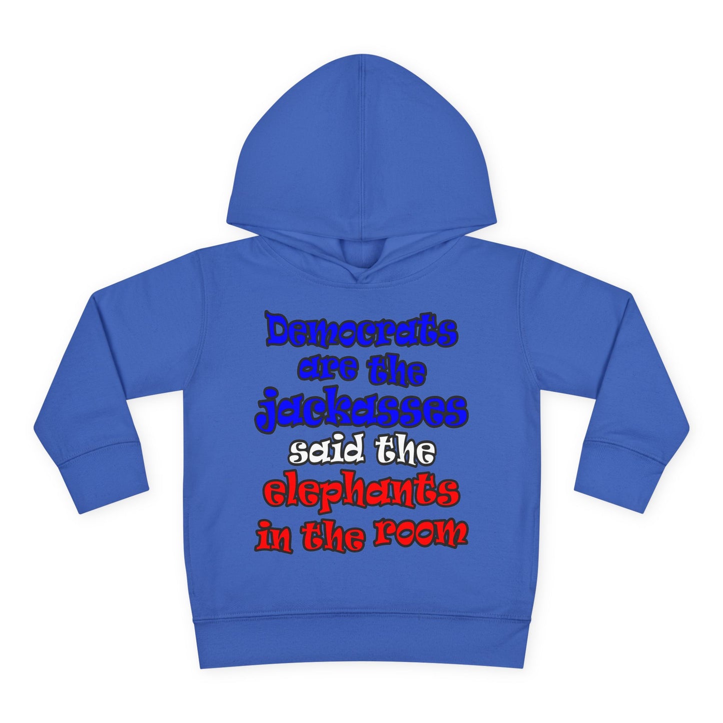 donkeys and elephants - Toddler Pullover Fleece Hoodie