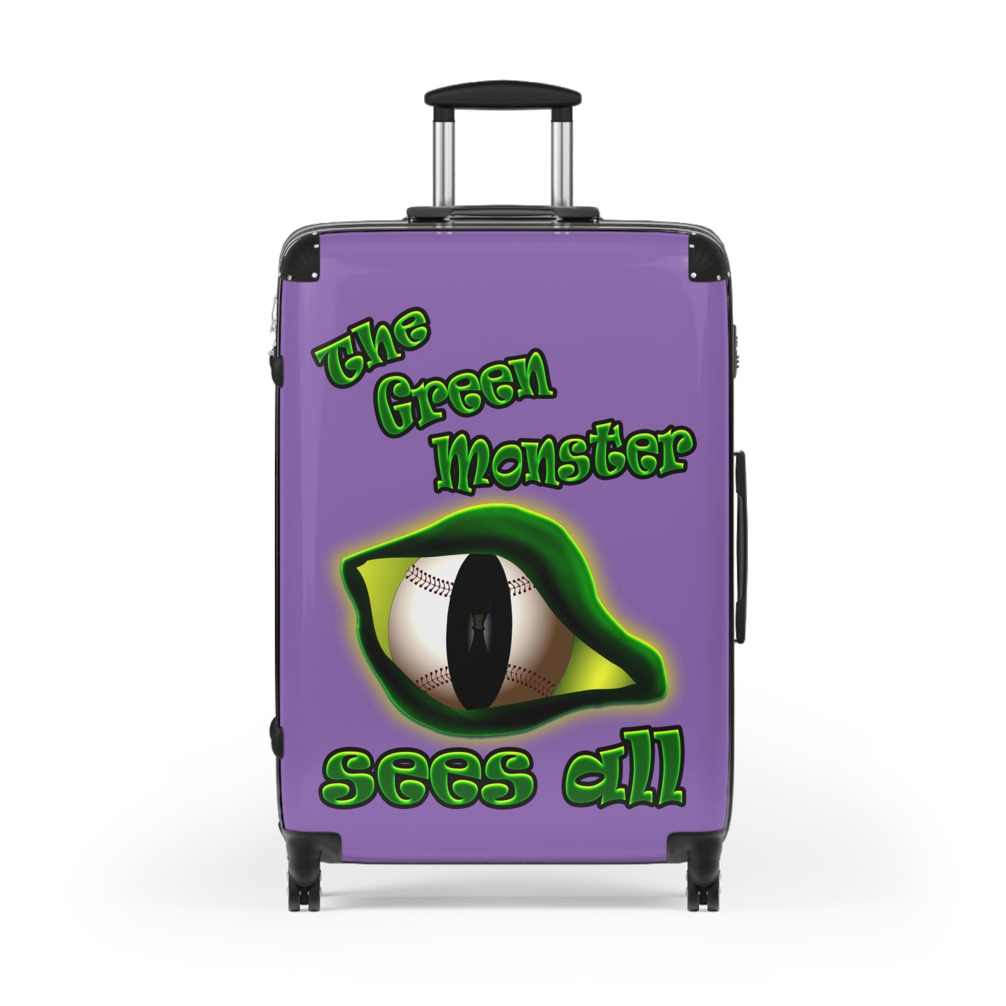 green monster - Suitcase (light purple)