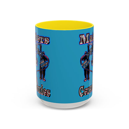 em cee squared - Accent Mug (turquoise)