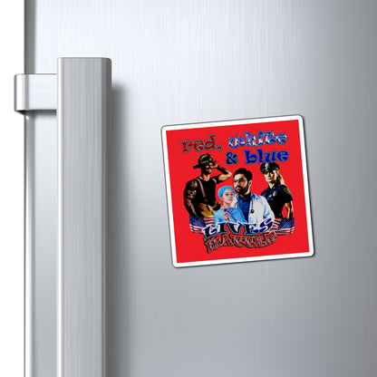 rw&b lives matter - Magnets - (red)