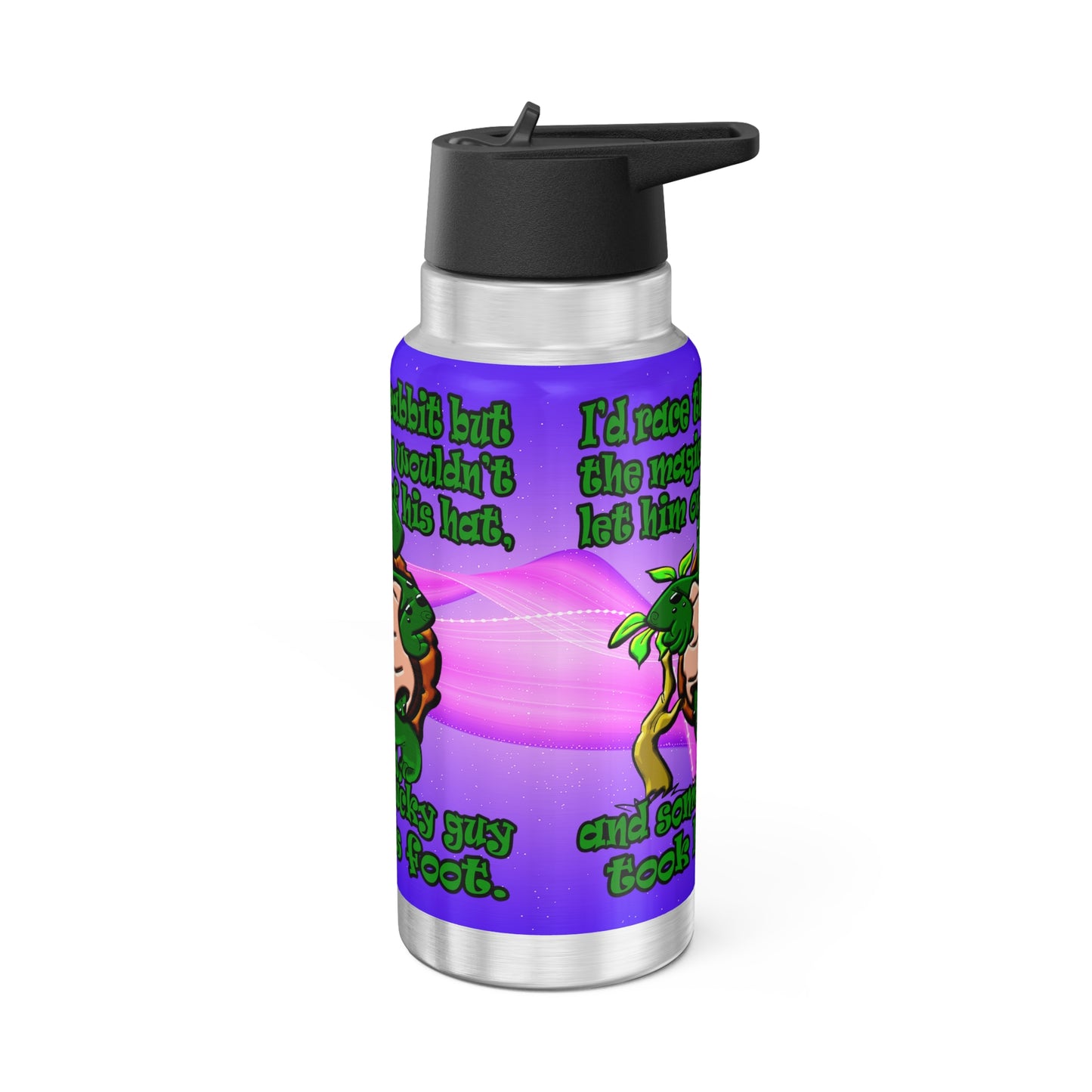 turtle race - Gator Tumbler, 32oz  (purple-pink wave)