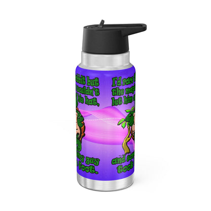 turtle race - Gator Tumbler, 32oz  (purple-pink wave)