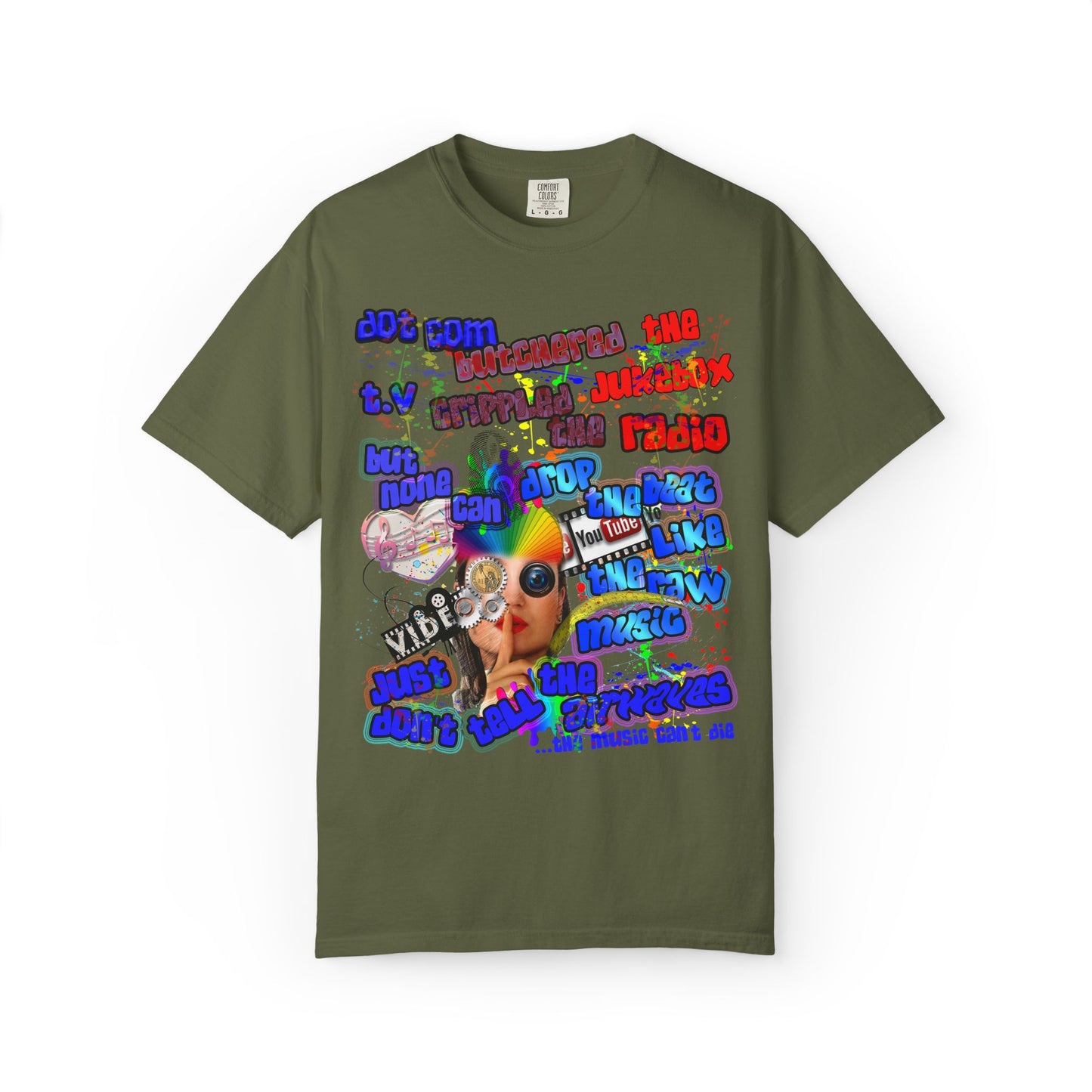 drop the beat - Unisex Garment-Dyed T-shirt