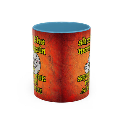 shoot the moon again - Accent Mug (burnt orange)