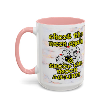 shoot the moon again - Accent Mug (white marble)