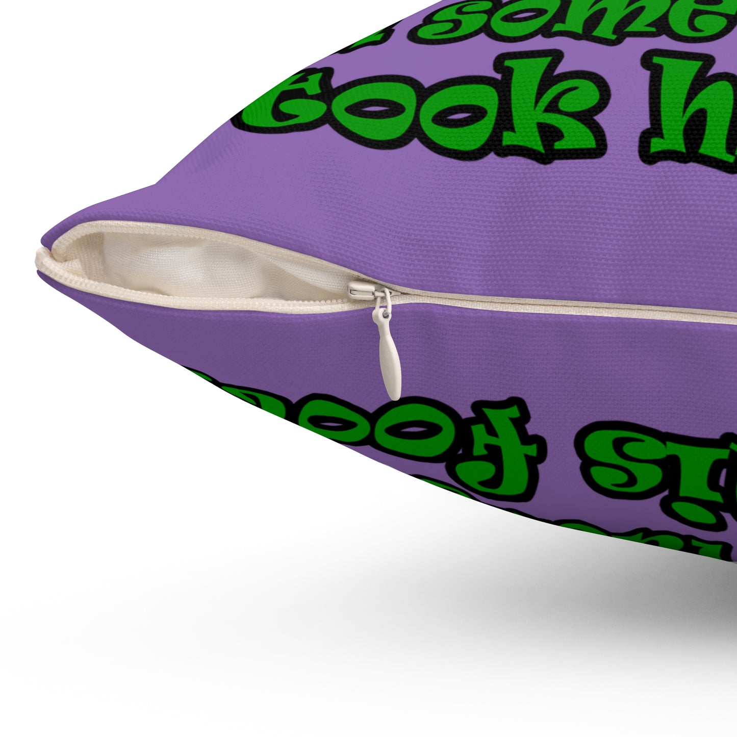 turtle race - Spun Polyester Square Pillow - (light purple)