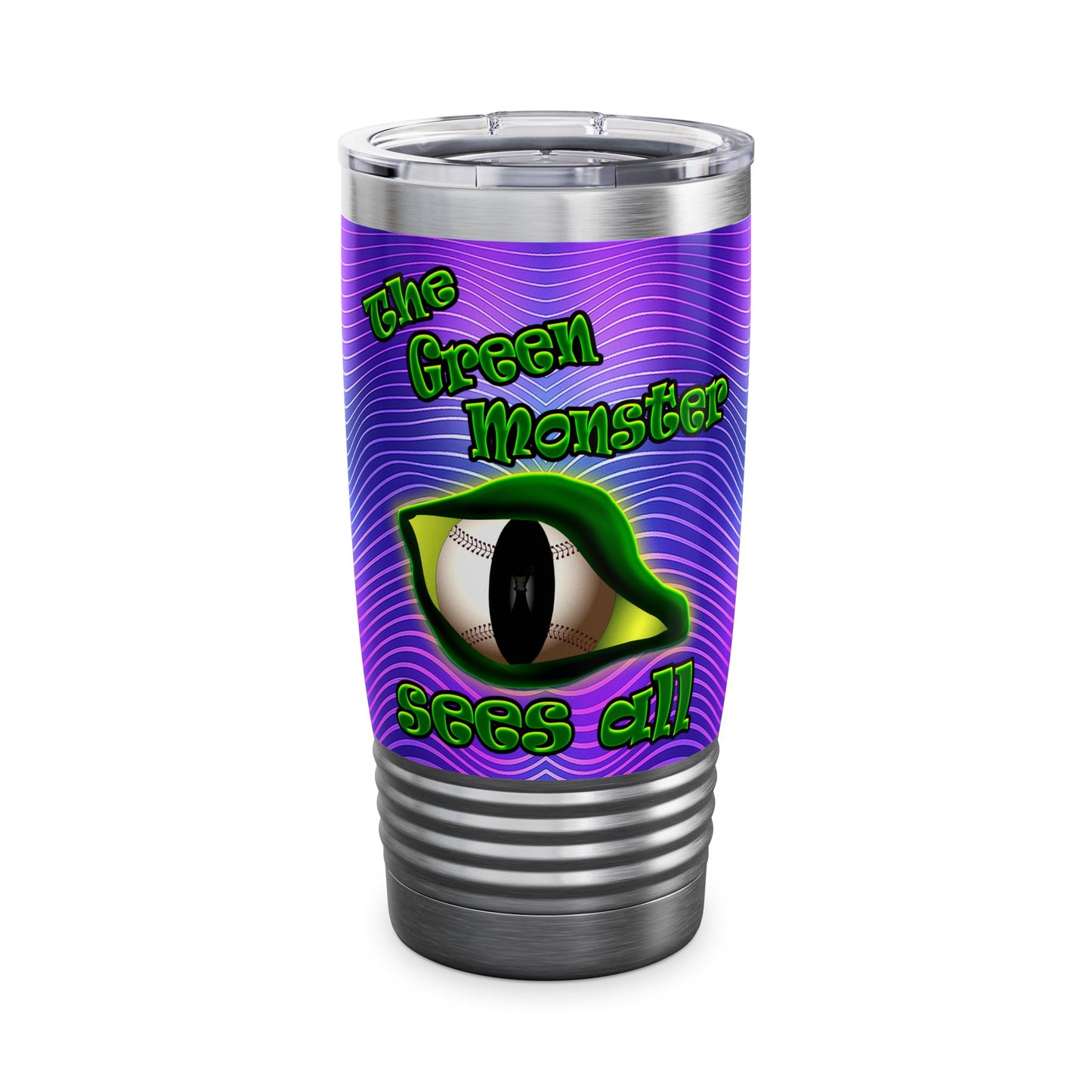 green monster - Ringneck Tumbler, 20oz (purple wave)