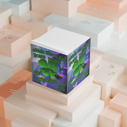stick that in your pipe and smoke it - note cube (grey-pink wave)