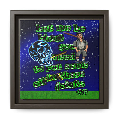 og - framed canvas art ('snoops' background)