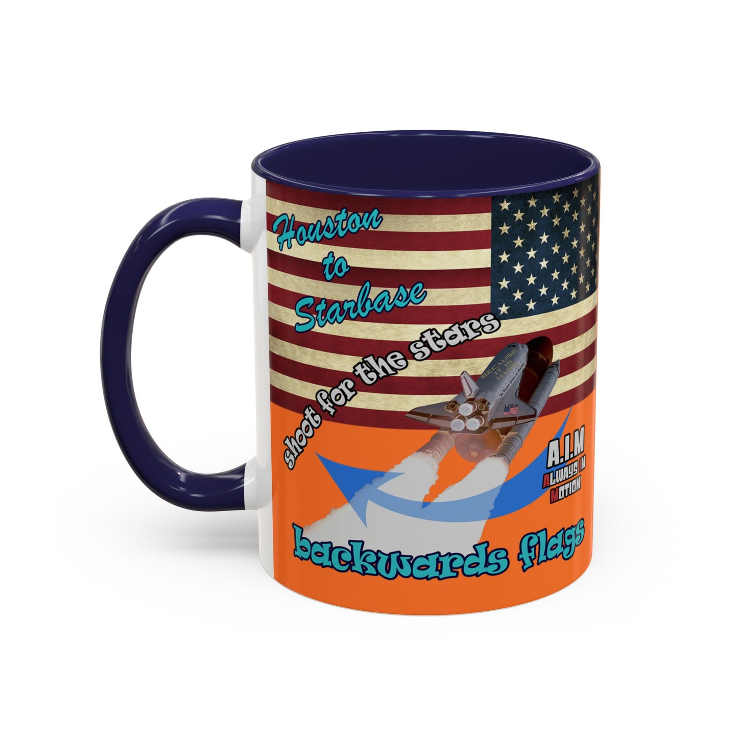 shoot for the stars - Accent Mug (crusta)