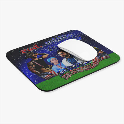 rw&b lives matter - Mouse Pad (Rectangle) ('snoops' background)