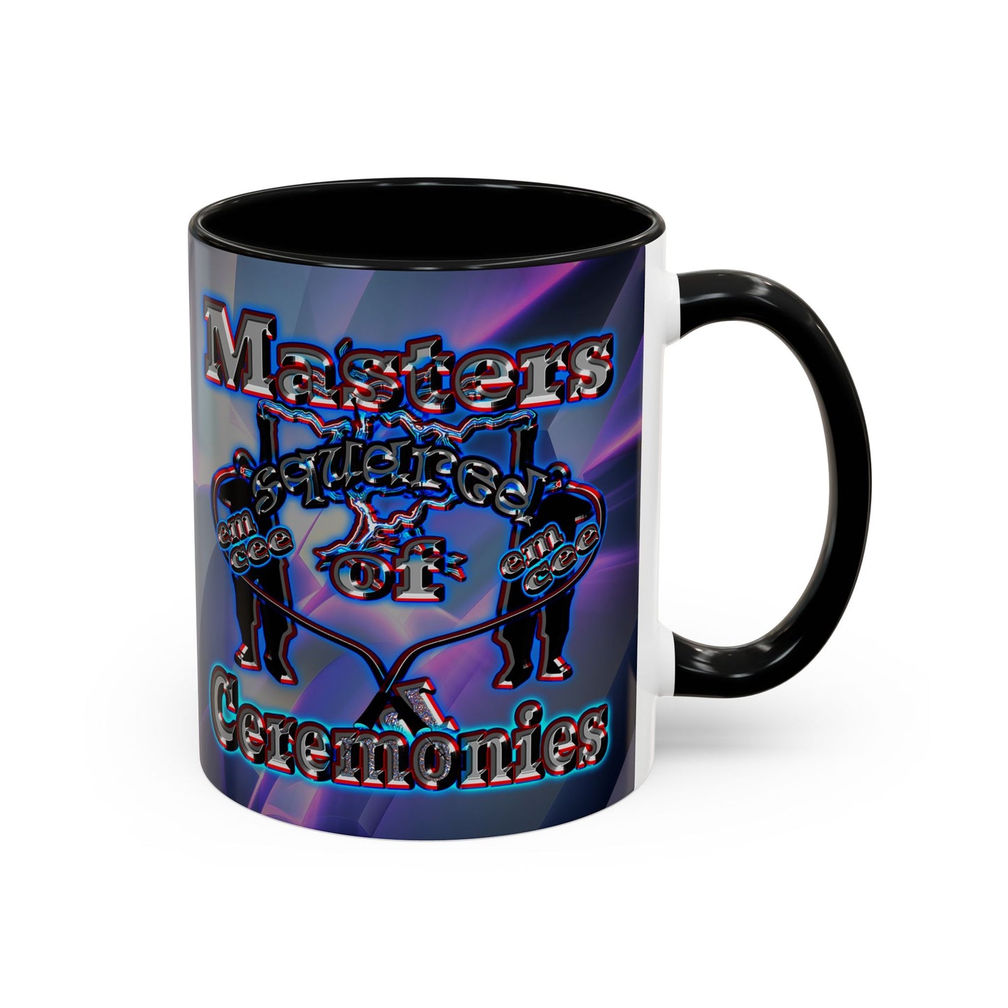 em cee squared - Accent Mug (grey-pink wave)