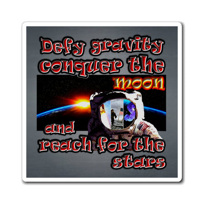 defy conquer reach - Magnets - (grey-light grey)