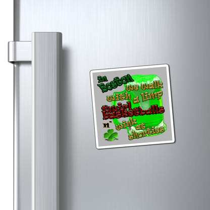 celtics logo - Magnets - (light grey)