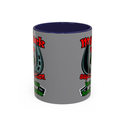 my luck - Accent Mug (grey)