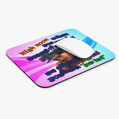 high noon - Mouse Pad (Rectangle) (light blue-pink wave)
