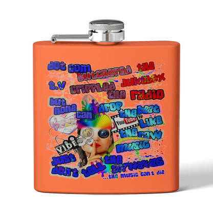 drop the beat - Stainless Steel Flask